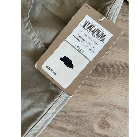NWT Columbia Women Arch Cape Remix Cargo Capri Olive Green Sz Large Lightweight - Picture 8 of 9